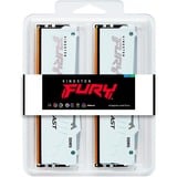Kingston FURY 32 GB DDR5-6800 (2x 16 GB) Kit werkgeheugen Wit, KF568C34BWEAK2-32, XMP 3.0, EXPO