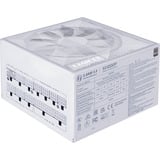 Lian Li SX Platinum modulaire 1000 watt voeding  Wit, 1x 12V-2x6, 4x PCIe, 5x PCIe, Kabelmanagement
