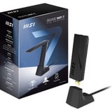 MSI BE6500 WiFi 7 USB Adapter wlan adapter Zwart