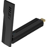 MSI BE6500 WiFi 7 USB Adapter wlan adapter Zwart