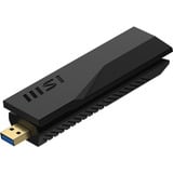 MSI BE6500 WiFi 7 USB Adapter wlan adapter Zwart