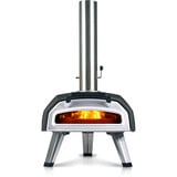 Ooni Karu 2 Multi-Fuel Pizza Oven pizzaoven Zwart/roestvrij staal, 12'' pizza, Hout, houtskool en gas