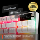 SteelSeries Apex Pro TKL Gen 3, gaming toetsenbord Wit, US lay-out, SteelSeries OmniPoint 3.0, RGB led