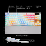 SteelSeries Apex Pro TKL Gen 3, gaming toetsenbord Wit, US lay-out, SteelSeries OmniPoint 3.0, RGB led