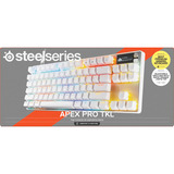 SteelSeries Apex Pro TKL Gen 3, gaming toetsenbord Wit, US lay-out, SteelSeries OmniPoint 3.0, RGB led
