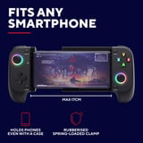 Trust GXT 735 Mylox Mobiele Gaming Controller Voor iPhone en Android Zwart, Bluetooth 5.0, RGB