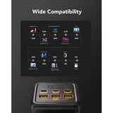 VEGER Tank Boost (W5001C) 56000mAh 130W powerbank Zwart, PD, QC 3.0, 5A , USB-A, USB-C, Lightning