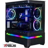 ALTERNATE Ryzen 7 - RX 9060 XT Gaming pc Powered by ASUS Zwart | R7 7800X3D | RX 9060 XT | 16 GB | 1 TB SSD