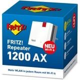 AVM FRITZ!WLAN Repeater 1200 AX International Wit, Wi-Fi 6, Mesh Wi-Fi