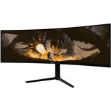 Arozzi Nova Curved 49" UltraWide gaming monitor Zwart, 165 Hz, 1x DisplayPort, 2x HDMI, 1x USB-C, Audio, Adaptive Sync