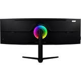 Arozzi Nova Curved 49" UltraWide gaming monitor Zwart, 165 Hz, 1x DisplayPort, 2x HDMI, 1x USB-C, Audio, Adaptive Sync