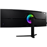 Arozzi Nova Curved 49" UltraWide gaming monitor Zwart, 165 Hz, 1x DisplayPort, 2x HDMI, 1x USB-C, Audio, Adaptive Sync