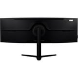Arozzi Nova Curved 49" UltraWide gaming monitor Zwart, 165 Hz, 1x DisplayPort, 2x HDMI, 1x USB-C, Audio, Adaptive Sync