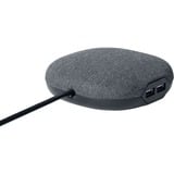 Brennenstuhl Estilo laadstation met textieloppervlak stekkerdoos Antraciet/zwart, 3 meter kabel, 1x Eurostekker, 2x USB-lader