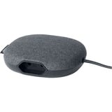 Brennenstuhl Estilo laadstation met textieloppervlak stekkerdoos Antraciet/zwart, 3 meter kabel, 1x Eurostekker, 2x USB-lader