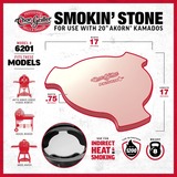 Char-Griller AKORN Smokin' Stone en Heat Deflector afdekking Beige