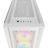 Corsair iCUE 5000D RGB AIRFLOW midi tower behuizing Wit | 2x USB-A | 1x USB-C | RGB | Tempered Glass