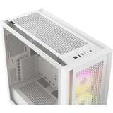 Corsair iCUE 5000D RGB AIRFLOW midi tower behuizing Wit | 2x USB-A | 1x USB-C | RGB | Tempered Glass