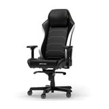 DXRacer MASTER XL Black & White EPU Leathe gamestoel Zwart/wit