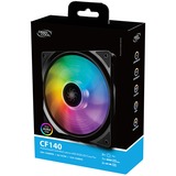 DeepCool CF140 case fan Zwart/wit, 2 stuks, 4-pins PWM fan-connector