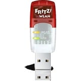 FRITZ! WLAN Stick AC 430 MU-MIMO wlan adapter Wit/rood