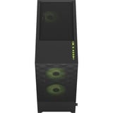 Fractal Design Pop Air RGB Green Core TG Clear Tint midi tower behuizing Zwart/groen | 2x USB-A | RGB | Window