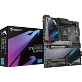 GIGABYTE Z790 AORUS MASTER socket 1700 moederbord Grijs/zwart, RAID, 10Gb-LAN, WLAN, BT, Sound, E-ATX