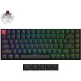 Keychron K2 QMK-B3, toetsenbord Zwart, US lay-out, Keychron Super Brown, RGB leds, 75%, Cherry double-shot PBT, Bluetooth 5.2 | USB-C