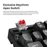 Keychron K8 Ultra 8K Wireless Custom Mechanical Keyboard Zwart, US lay-out (QWERTY), Keychron Apex Brown, 80% (TKL), RGB leds, OSA Double-shot PBT, USB-C | 2.4 GHz | Bluetooth 5.2