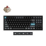 Keychron Q3 Ultra-M1 8K Wireless Custom Mechanical Keyboard, toetsenbord Zwart, US lay-out, Keychron Silk POM Red, 80% (TKL), RGB, Hot swap, 8K, 2.4 GHz / Bluetooth 5.2 / USB-C