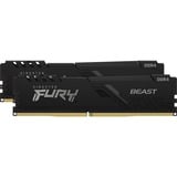 Kingston FURY 16 GB DDR4-3600 (2x 8 GB) Kit werkgeheugen Zwart, KF436C17BBK2/16, Beast, XMP 2.0