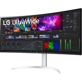 LG UltraWide 40WP95CP-W 40" 4K UHD Curved monitor Wit, 2x HDMI, 1x DisplayPort, 2x USB-A, 1x USB-C, 1x Thunderbolt 4