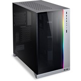 Lian Li O11 Dynamic XL ROG big tower behuizing Zilver | 4x USB-A | 1x USB-C | RGB | Tempered Glass