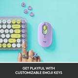 Logitech POP Keys - DAYDREAM, toetsenbord Blauwgrijs/wit, US lay-out, GX Brown, Bluetooth