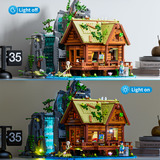 Lumibricks Retro House - Waterfall Cabin Constructiespeelgoed L9083