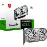 MSI GeForce RTX 4060 VENTUS 2X WHITE 8G OC grafische kaart DLSS 3, 3x DisplayPort, 1x HDMI 2.1