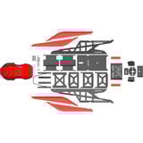 Res-Tech X1 Cockpit racing simulator Zwart/rood