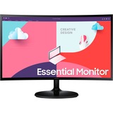 SAMSUNG LS27C360EAUXEN 27" Curved monitor Zwart, 1x HDMI, 1x VGA