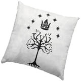 SD Toys Lord of the Rings: White Tree of Gondor Square Cushion kussen Wit/zwart