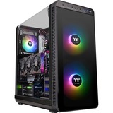 Thermaltake Tt View 37 ARGB (Pure RGB) Tower-behuizing Zwart | 2x USB-A 2.0 | 2x USB-A 3.2 (5 Gbit/s) | Audio | Window-kit