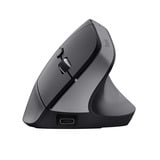 Trust Bayo+ - Ergonomische Muis Verticaal Draadloos  Zwart, 800-2400 Dpi, 2,4GHz, 2x Bluetooth