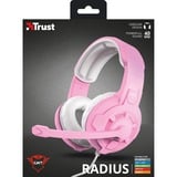 Trust GXT 411P Radius  over-ear gaming headset Roze, 24362, Pc, PlayStation 4, PlayStation 5, Xbox One, Xbox Series X|S, Nintendo Switch