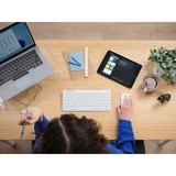 Trust Lyra Compact draadloos toetsenbord Wit, US lay-out, Scissor switches, 2,4 GHz USB, Bluetooth, 65%