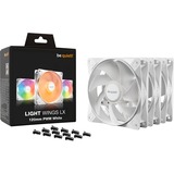be quiet! Light Wings LX 120 mm PWM Triple Pack White case fan Wit, 3 stuks, 4-pin PWM