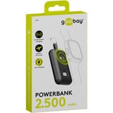 goobay Wireless Power Bank for Apple Watch 2,500 mAh powerbank Zwart