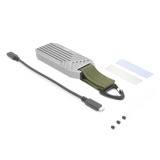 ACT Connectivity USB 40Gbps M.2 2280 NVMe / PCIe SSD behuizing, tool-free externe behuizing Grijs