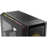 Corsair iCUE LINK 5000T LX RGB midi tower behuizing Zwart | 4x USB-A | 1x USB-C | RGB | Tempered Glass