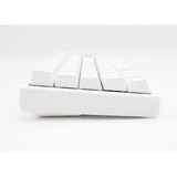 Ducky One 2 Pro Mini White Classic RGB mechanisch gaming toetsenbord Wit, US lay-out (QWERTY), Cherry MX Red, 60%, RGB led, Double-shot PBT, QUACK Mechanics, 60%