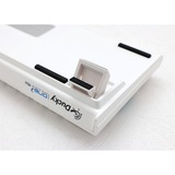 Ducky One 2 Pro Mini White Classic RGB mechanisch gaming toetsenbord Wit, US lay-out (QWERTY), Cherry MX Red, 60%, RGB led, Double-shot PBT, QUACK Mechanics, 60%