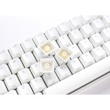 Ducky One 2 Pro Mini White Classic, gaming toetsenbord Wit, US lay-out, Cherry MX Red, RGB led, Double-shot PBT, QUACK Mechanics, 60%